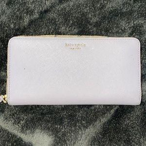 Kate Spade Purple Zip Up Wallet